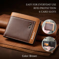 Premium Men's Leather Wallet – Slim Bifold Wallet for Men
